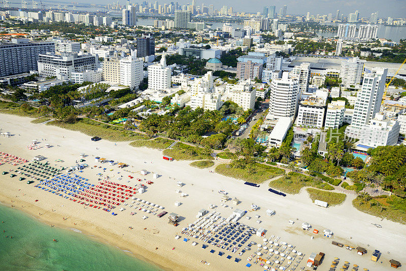 迈阿密海滩鸟瞰图