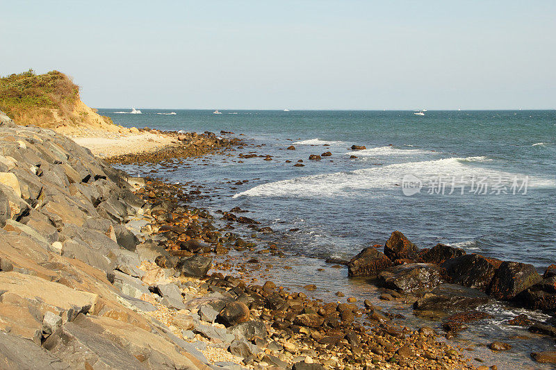 海岸线蒙托克长岛海洋