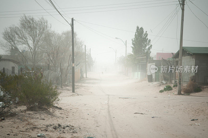 墨西哥华雷斯的沙尘暴