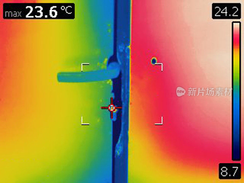 外门框和门把手的热量损失