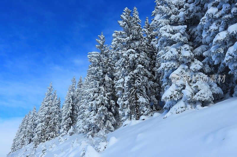 冬季在圣约翰-阿彭多夫Skiamade滑雪胜地