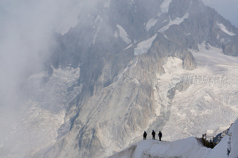 勃朗峰的阿尔卑斯山登山家