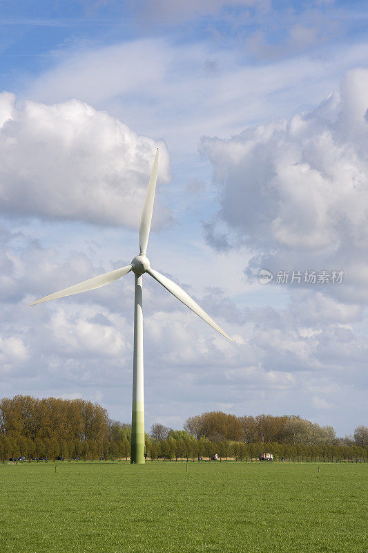 荷兰的风力涡轮机