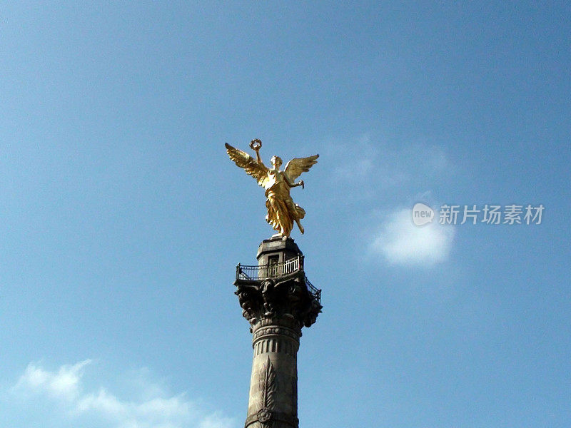 独立天使雕像风景在墨西哥城墨西哥
