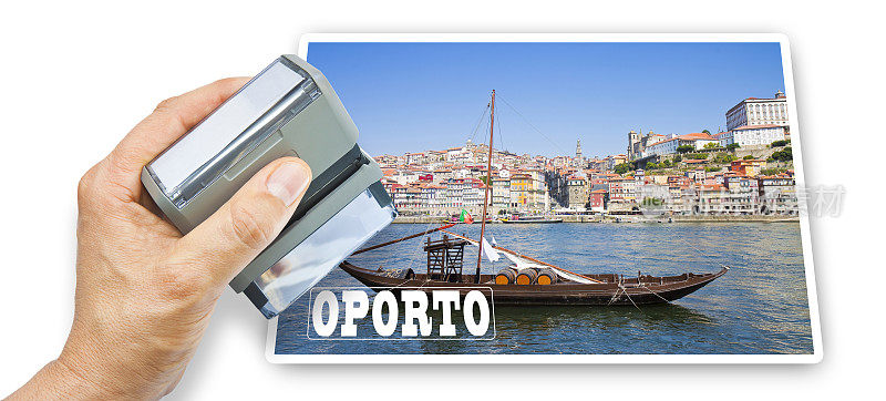 波尔图明信片概念图像(波尔图-葡萄牙-欧洲)