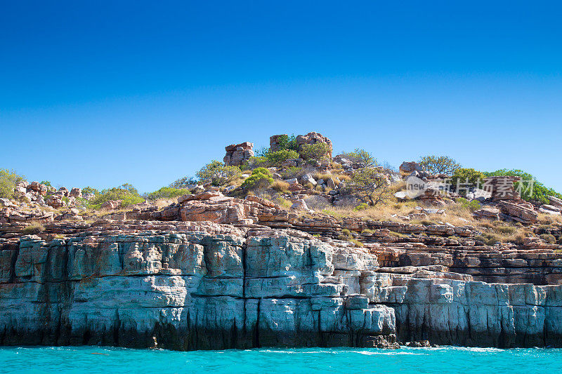 澳大利亚金伯利的砂岩悬崖