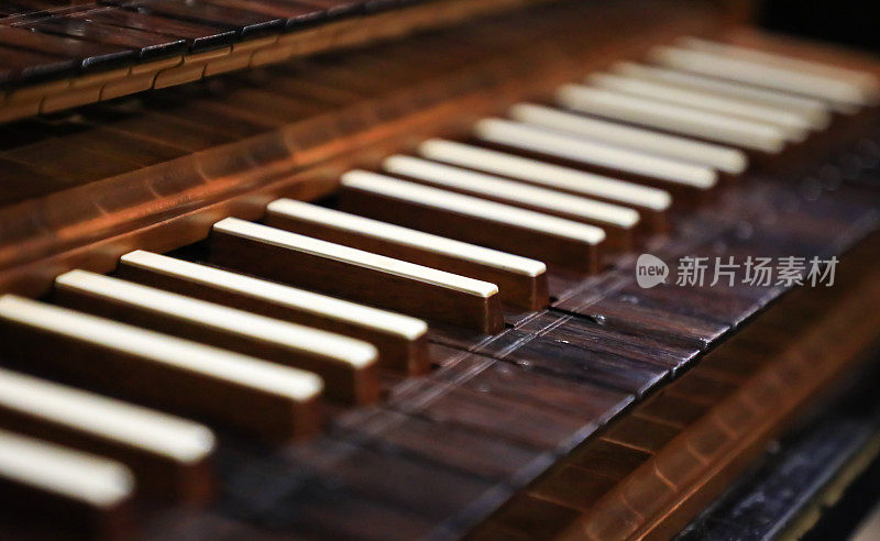 羽管键琴的键盘