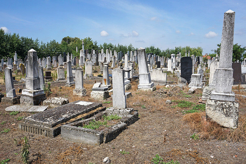 犹太人墓地里的墓碑