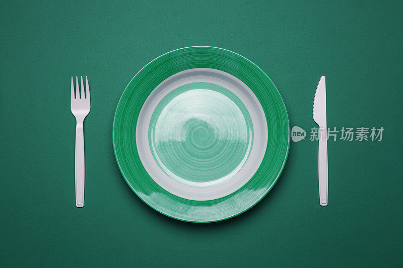 叉，刀和盘子