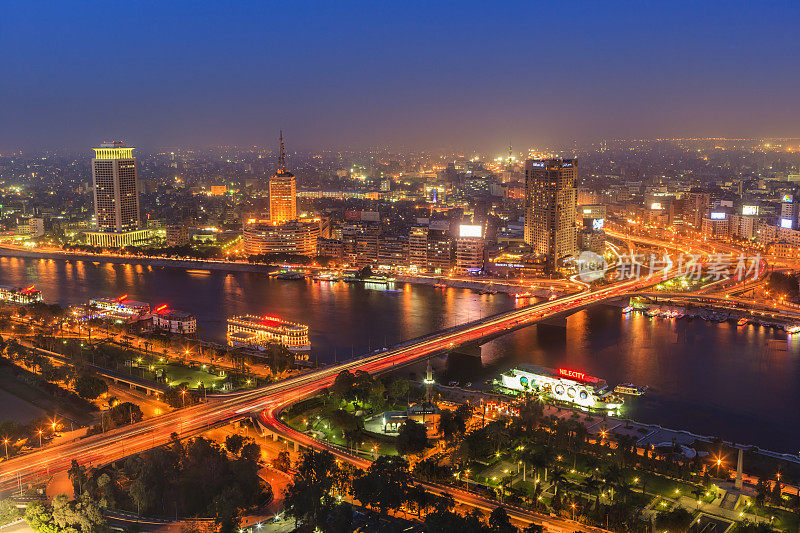 城市天际线-开罗的黄昏