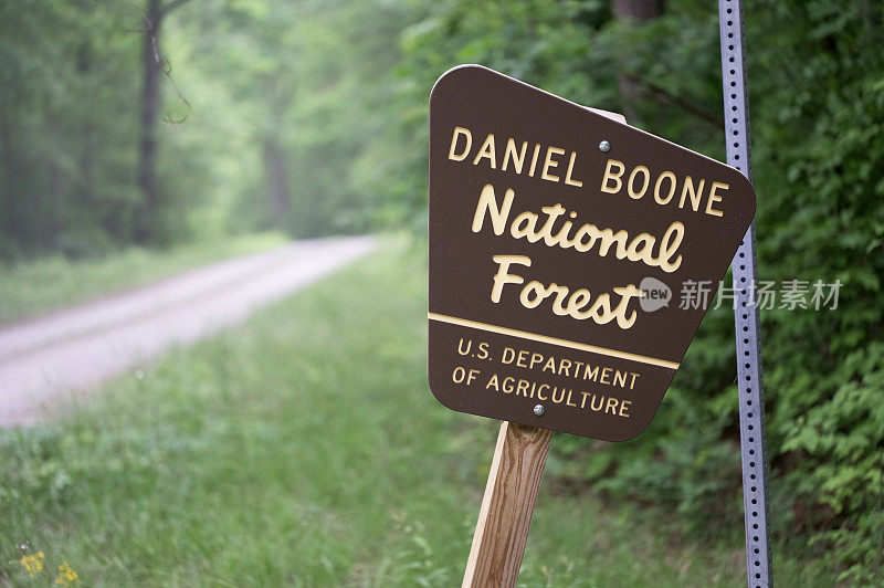 丹尼尔·布恩国家森林标志