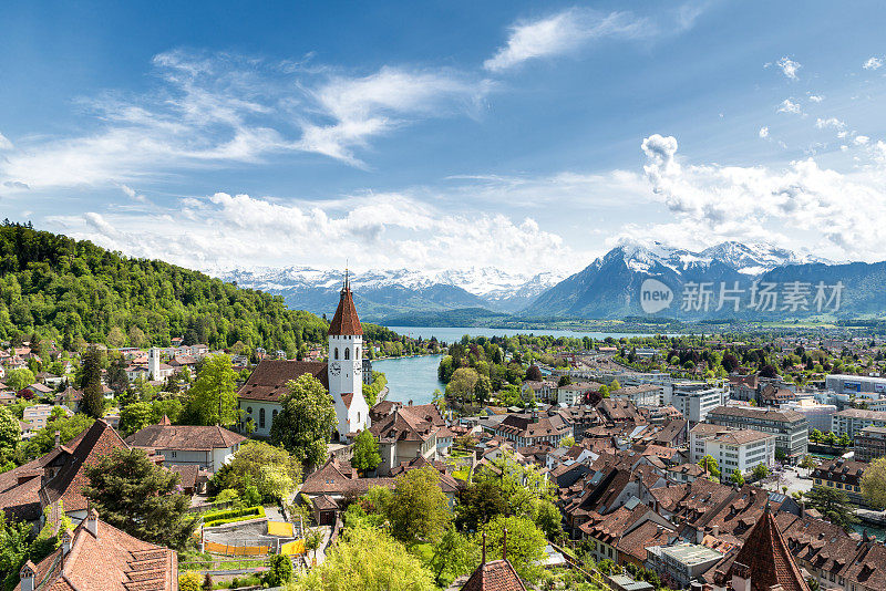 历史名城图恩，位于瑞士伯尔尼。