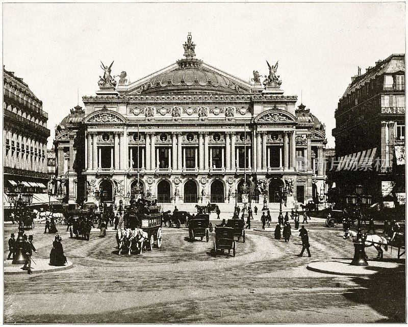 19世纪80年代的法国巴黎歌剧院