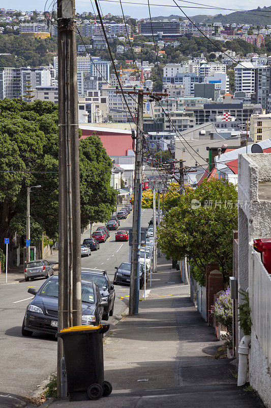 惠灵顿市中心街道，新西兰