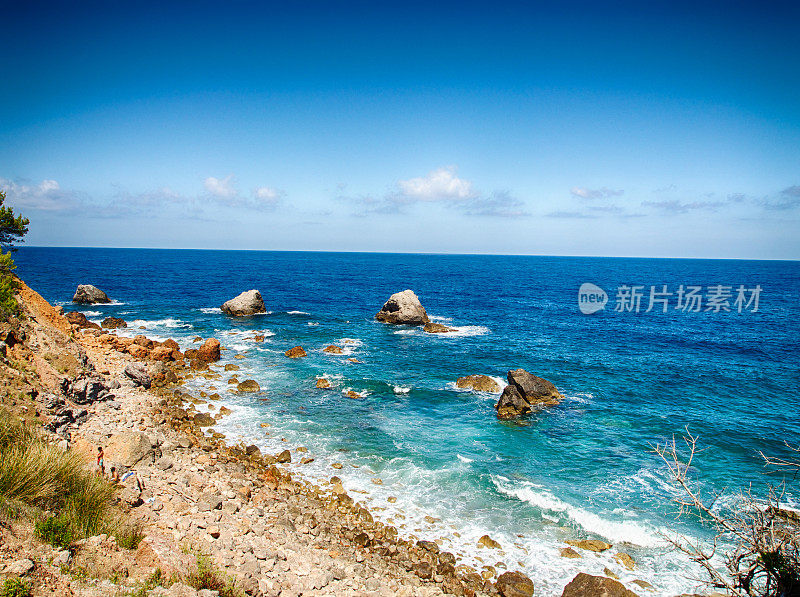 马略卡岛的海岸线