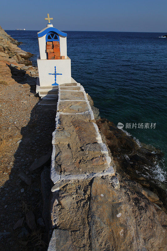 基克拉迪斯岛海滩日落