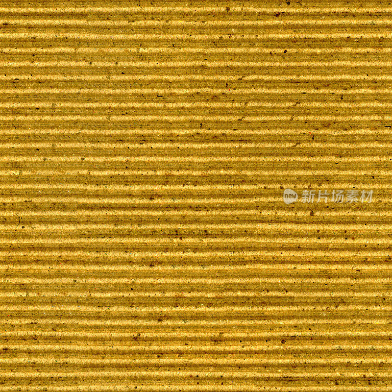 无缝黄金瓦楞纸板结构在水平线