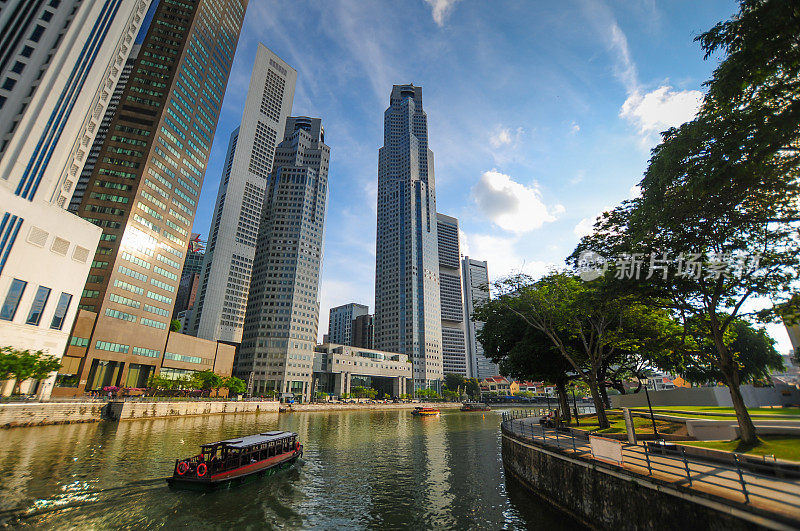 新加坡黄昏全景