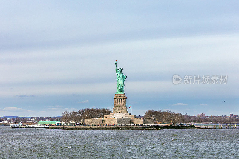 美国纽约，2017年12月31日，自由女神像