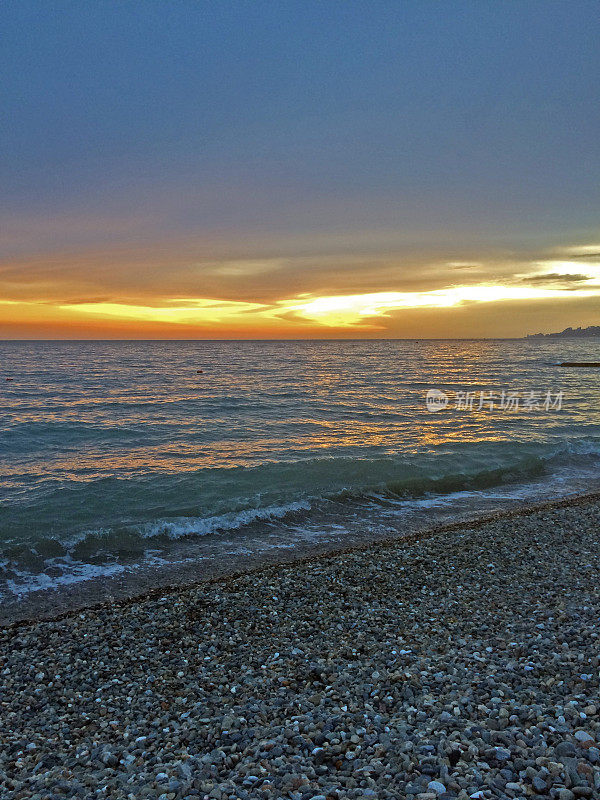 海上日落