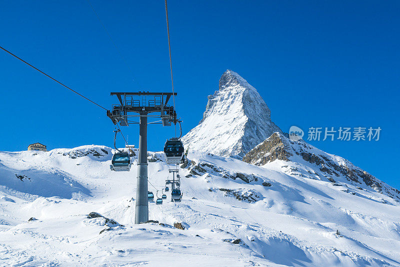 瑞士的泽马特冬季滑雪胜地