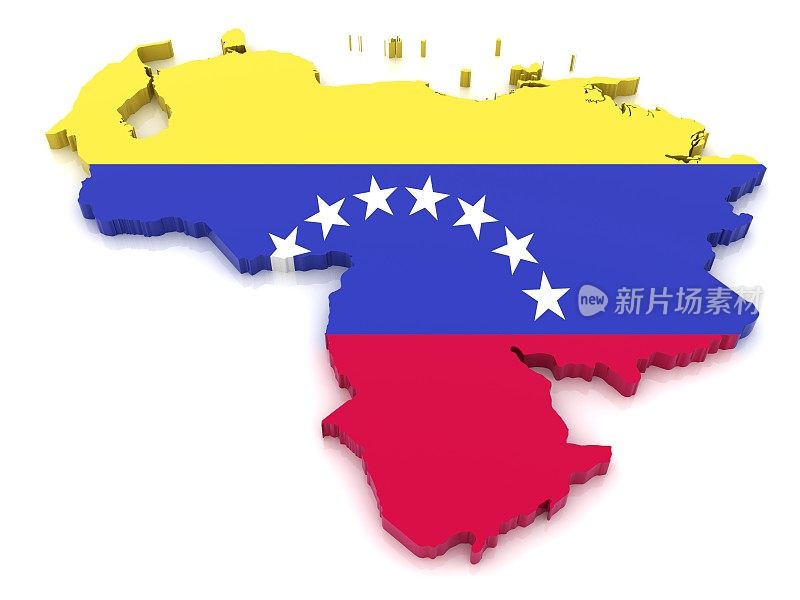 委内瑞拉国旗地图