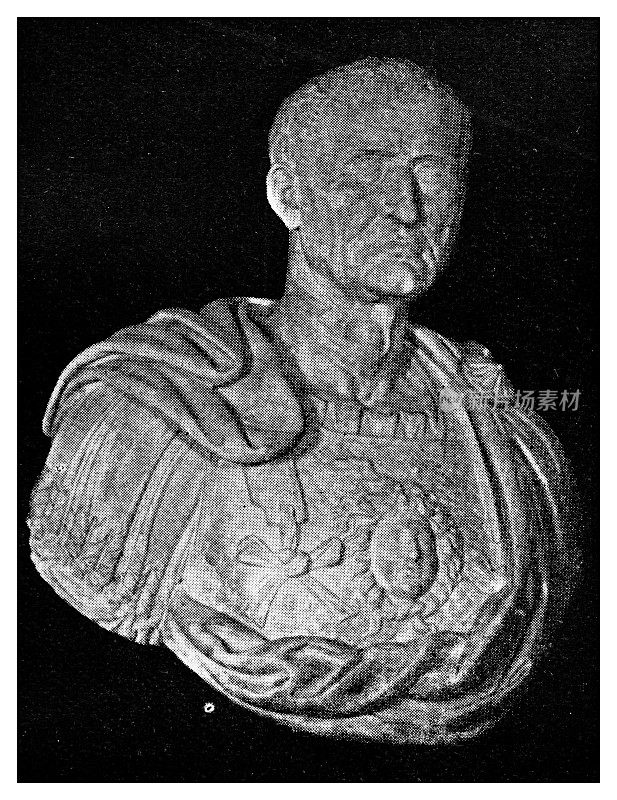 经典肖像图集-罗马:塞尔维乌斯·苏尔皮修斯·加尔巴雕像