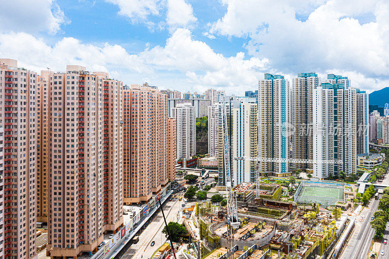 香港九龙湾的高层住宅大厦