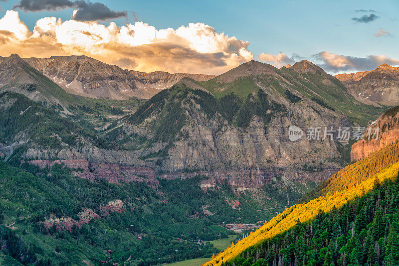 科罗拉多州美丽的山景