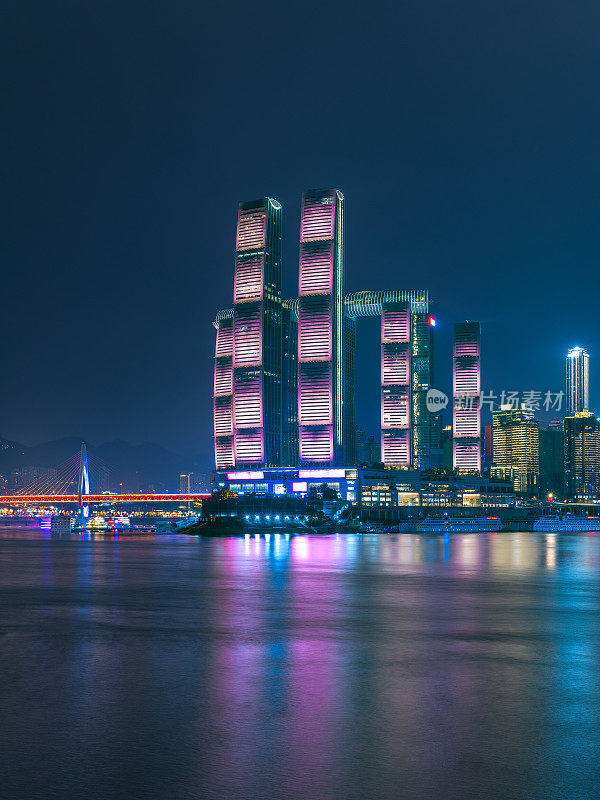 重庆河滨夜景