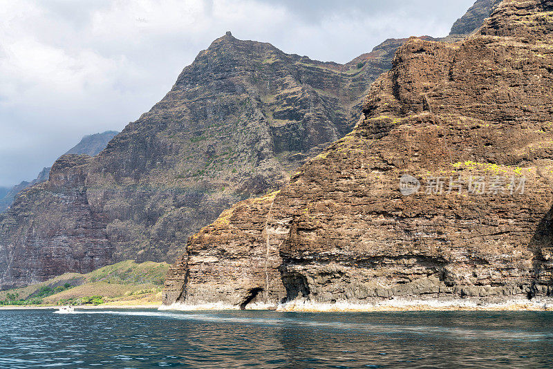 夏威夷考艾岛的纳帕利海岸