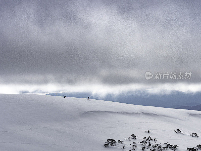 冬天在霍瑟姆山穿雪鞋