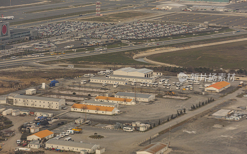 土耳其伊斯坦布尔的新国际机场鸟瞰图