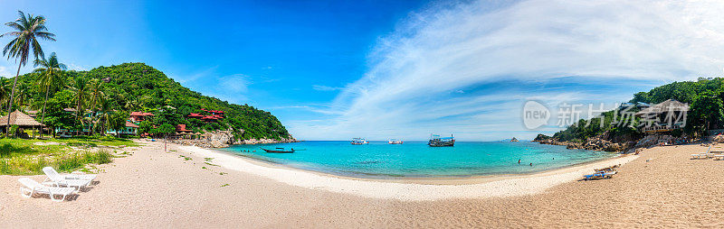 泰国涛岛的欧吕湾海滩