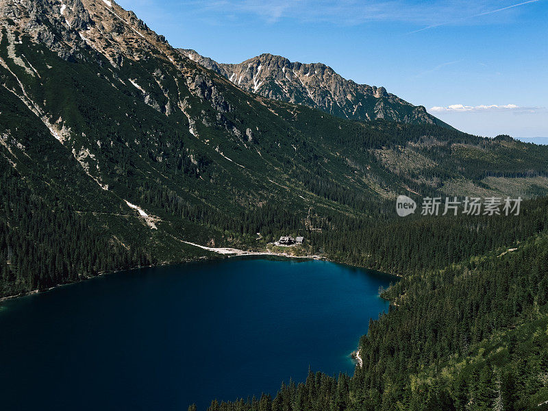 马洛波尔斯基省的塔特拉山脉。岩石和山脉，国家公园摄影。莫斯基·奥科，海眼。波兰小波兰省扎科帕内的波兰风景。