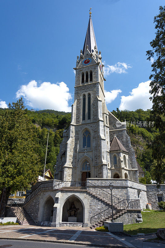 瓦杜兹的圣弗洛里安大教堂。列支敦士登公国