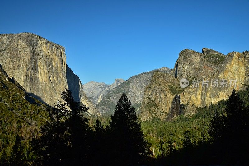 优山美地山谷的东景