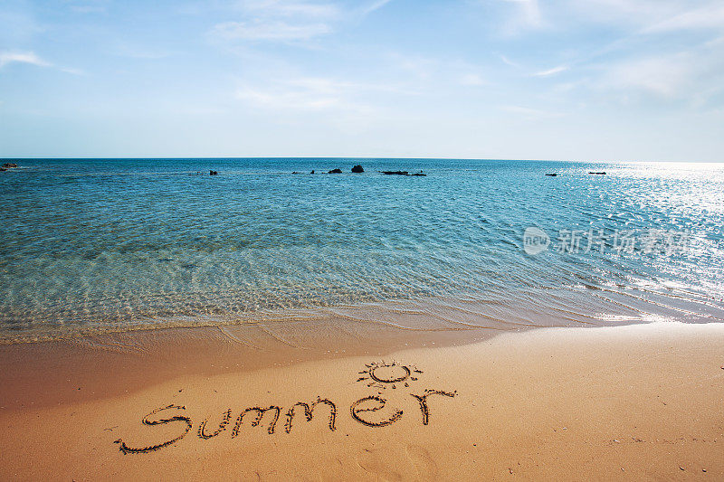 夏天和假期在海边