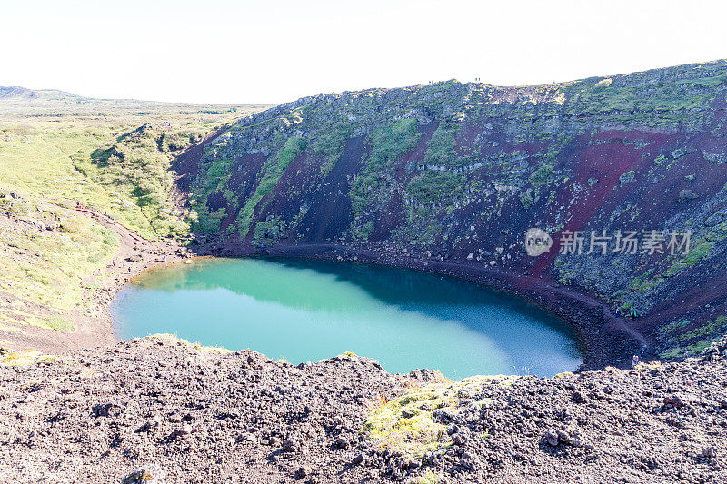 冰岛克里德火山口湖