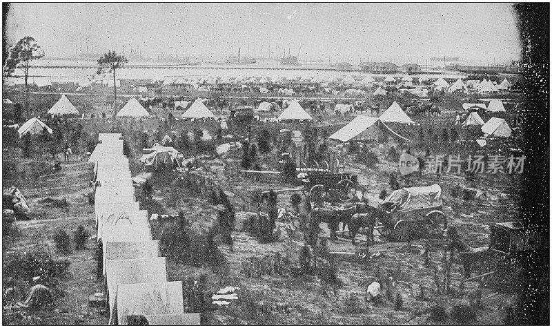 美军黑白照片:坦帕炮兵营地