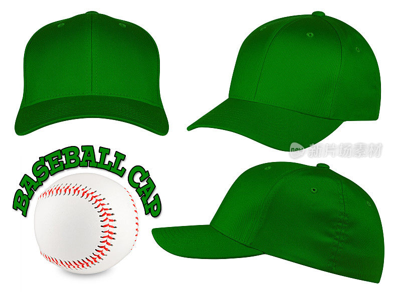 深绿色棒球帽套装