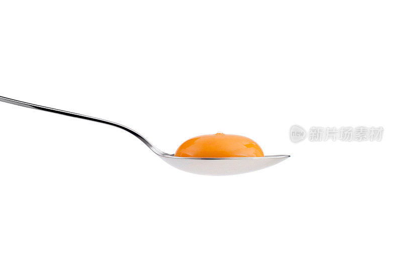 勺子里的蛋黄