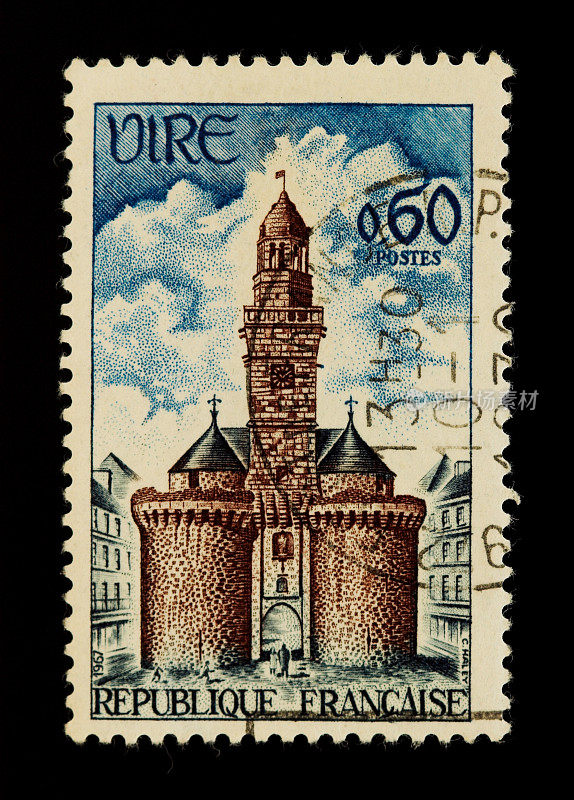 来自法国的旧邮票