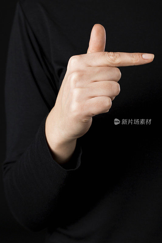 聋人手语-字母T