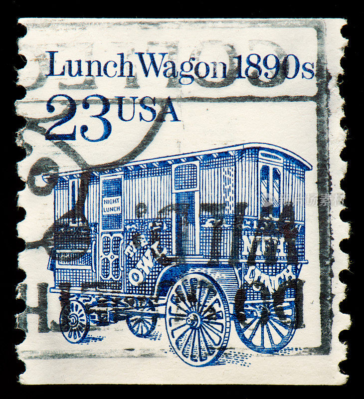 午餐车邮票