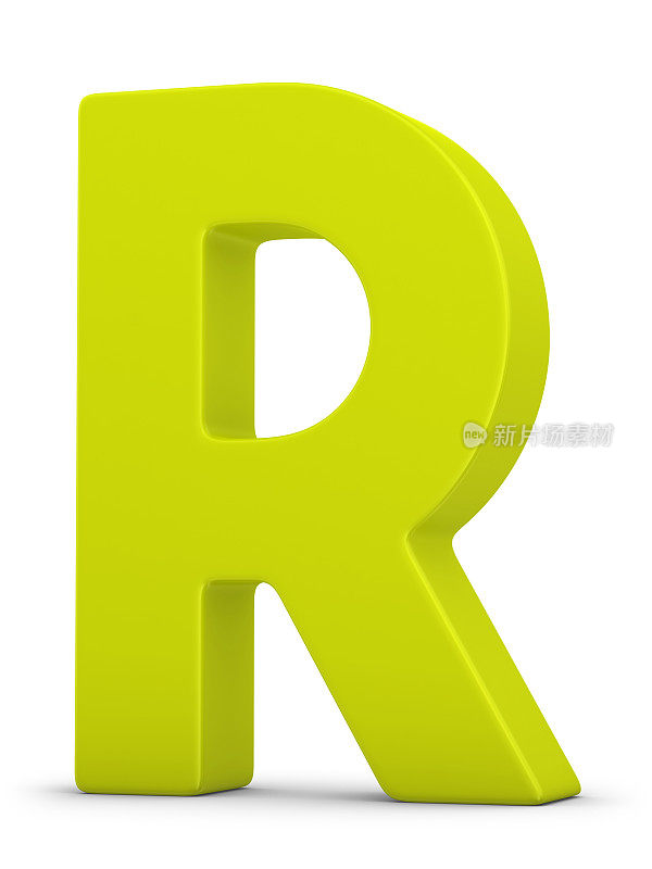 绿色字母R