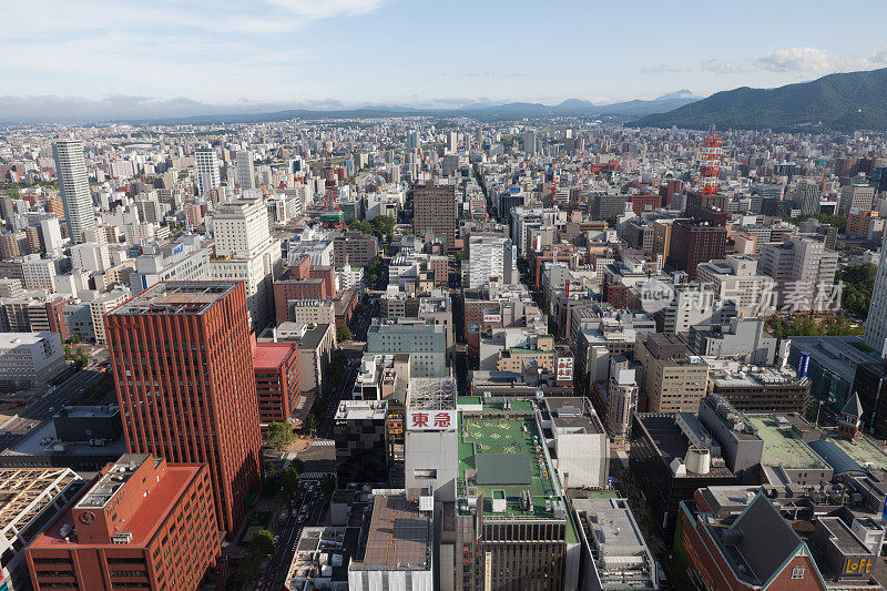 日本札幌天际线