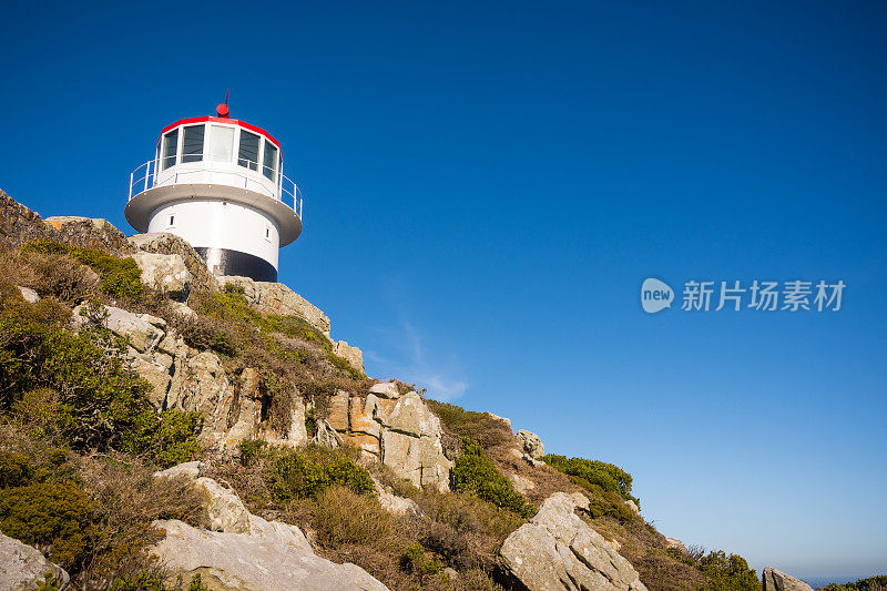 南非海角岬悬崖上的古老灯塔