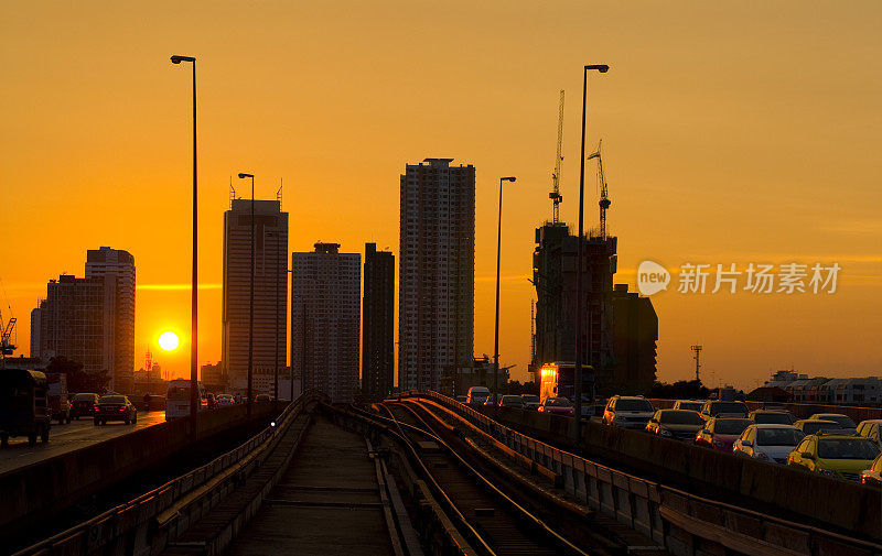 城里的轻轨铁路