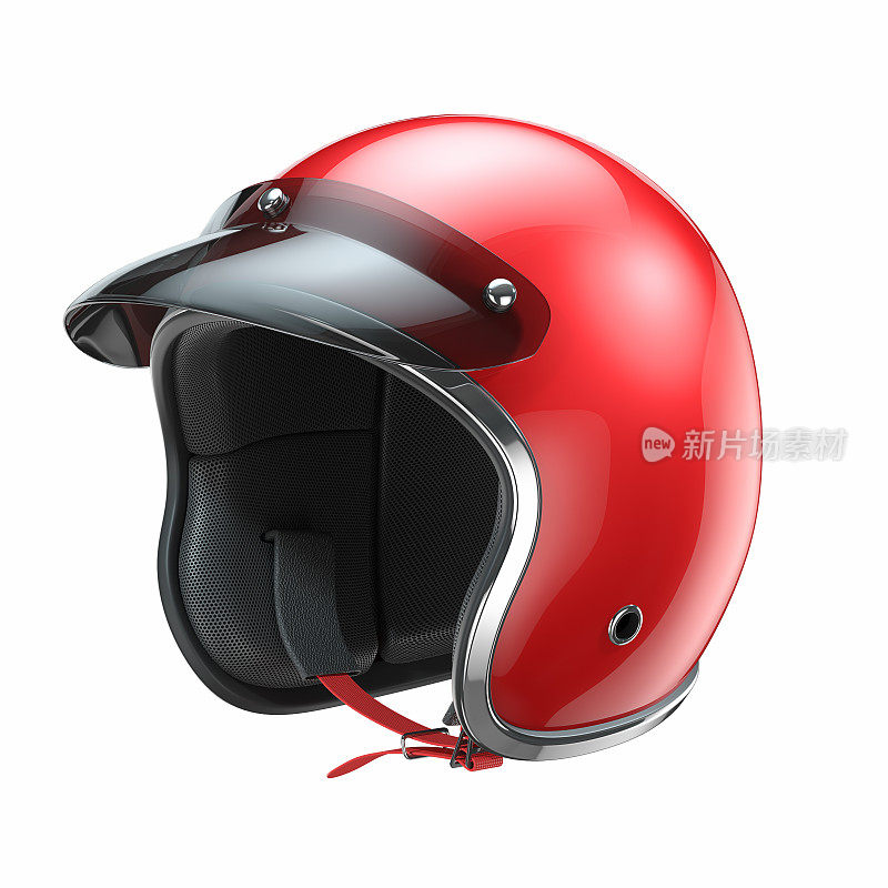 红色经典摩托车头盔